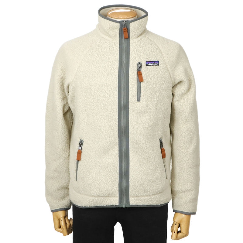 Patagonia パタゴニア メンズ フリース レトロパイルジャケット RETRO PILE JACKET Sサイズ ベージュ×グレー 22801 Pelican S