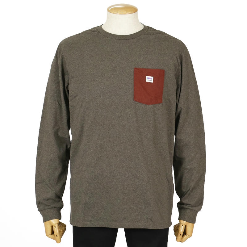 Patagonia パタゴニア メンズ Tシャツ ステッカーポケット レスポンシビリティー ロングスリーブ 長袖 Lサイズ ブラウン系 37836 Marlow Brown L