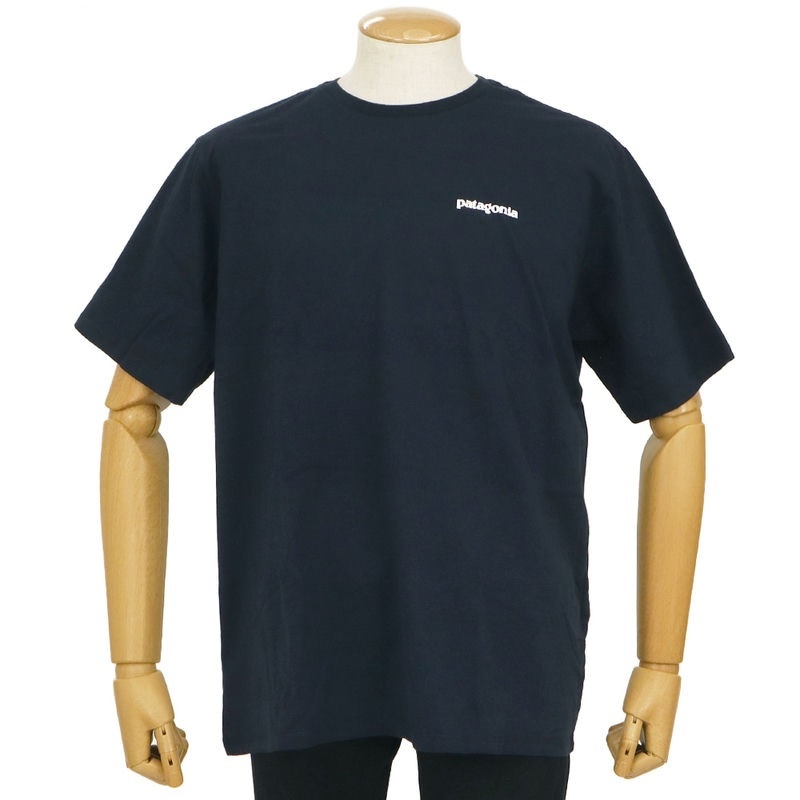 Patagonia パタゴニア Tシャツ メンズ P-6ロゴ レスポンシビリティー 半袖 Sサイズ ネイビー 38504 New Navy S