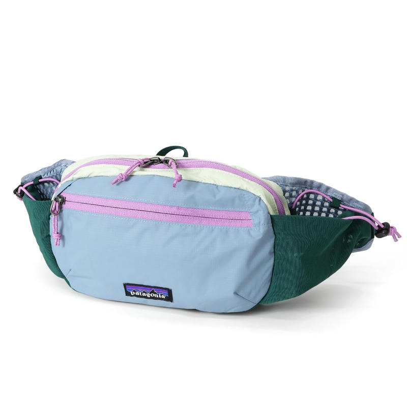 Patagonia パタゴニア ボディバッグ テラヴィア ヒップパック 折りたたみ ウェストバッグ ライトブルー系マルチカラー 49021 Patchwork: Barnacle Blue