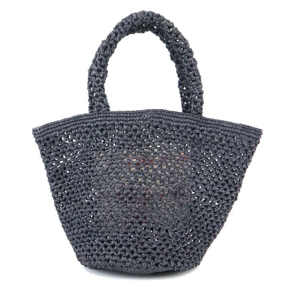 Sans Arcidet サンアルシデ トートバッグ KAPITY LACY Sサイズ ラフィア ミニトート ブラック系 KAPITY LACY S GRAPHITE