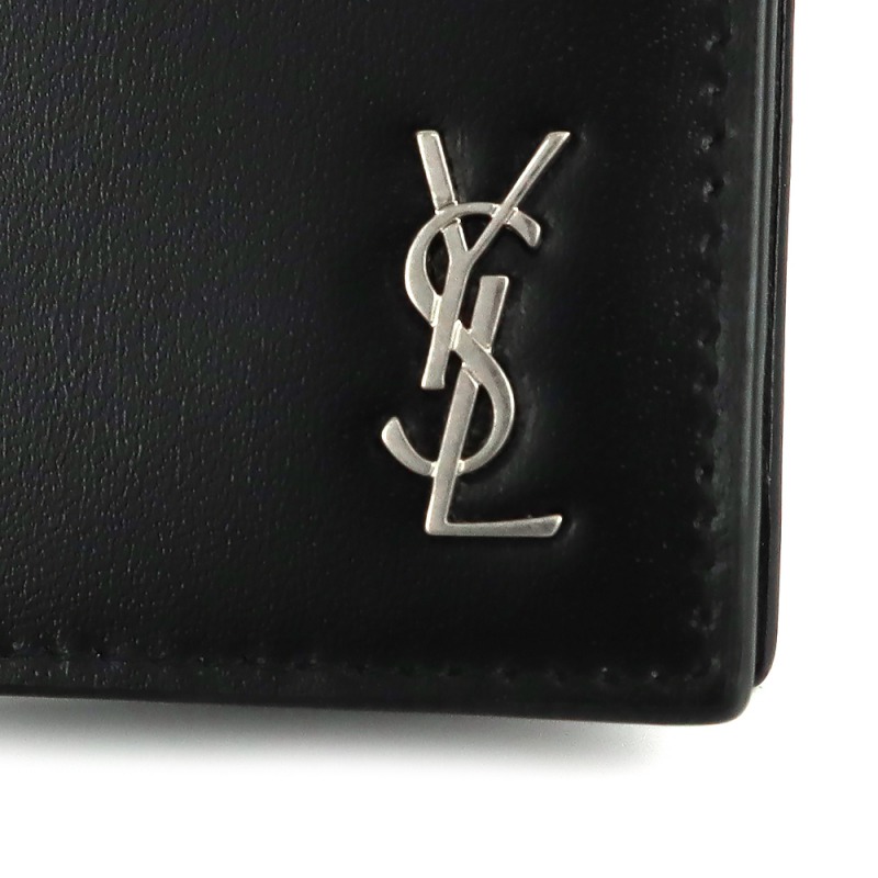 SAINT LAURENT サンローラン マネークリップ 二つ折り財布 ブラック