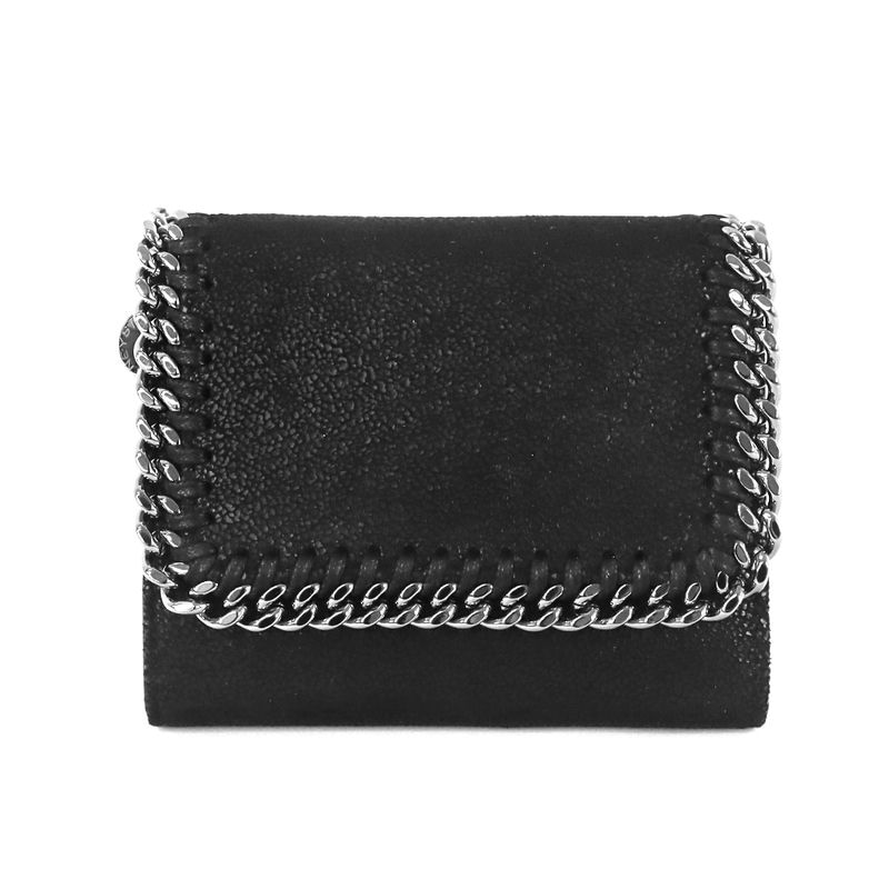 STELLA McCARTNEY ステラ マッカートニー 折り財布  ファラベラ スモールフラップ ウォレット ブラック 431000 W9132 1000