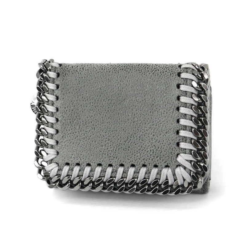 STELLA McCARTNEY ステラ マッカートニー 三つ折り財布 ファラベラ グレー 521371 W9132 1220