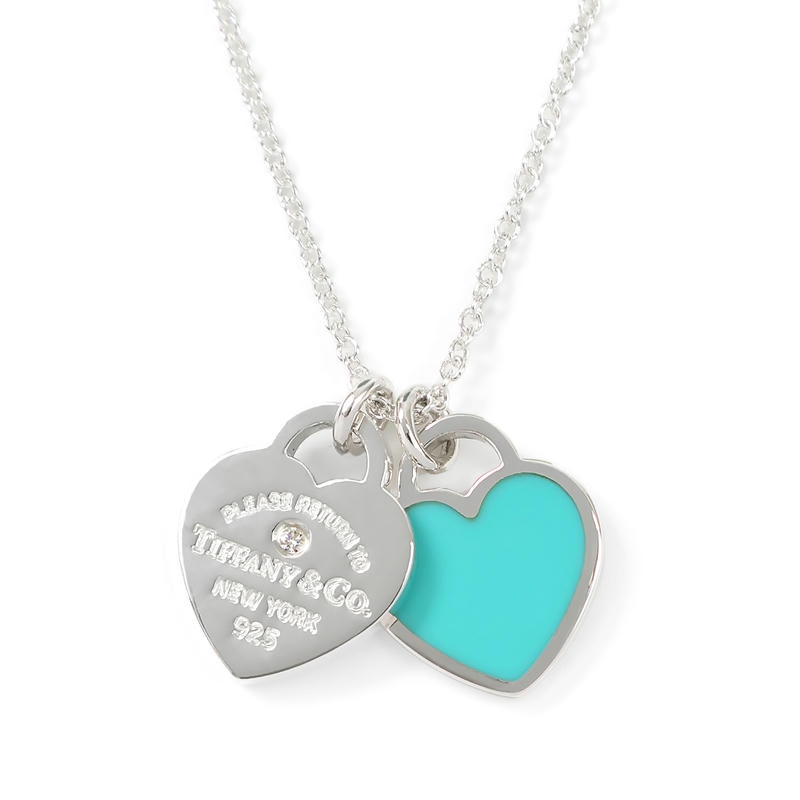 Tiffany ティファニー ネックレス リターン トゥ ティファニー RTT ダイヤモンド ハートペンダント シルバー×ティファニーブルー 69683991