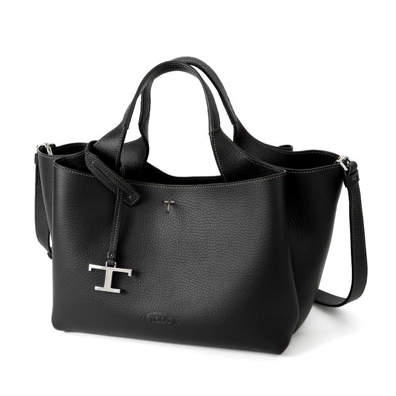 TOD'S トッズ ショルダーバッグ Tタイムレス ミニ ブラック XBWAPAFL100 QRI B999