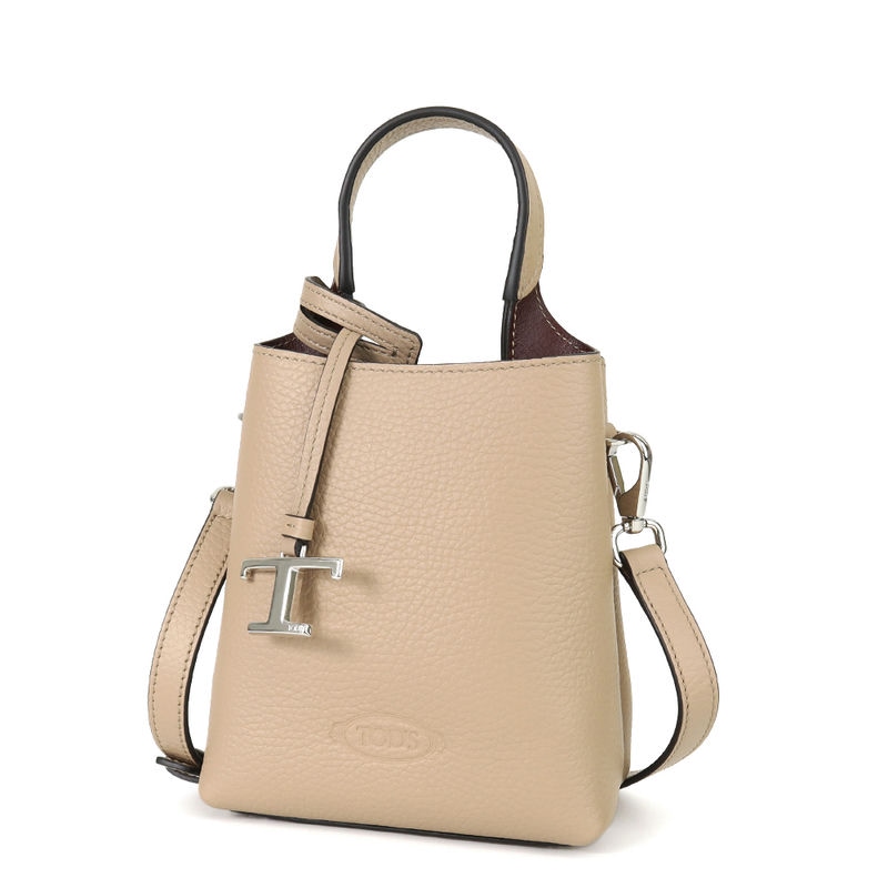 TOD'S トッズ トートバッグ  レザー ショッピング バッグ ミディアム ベージュ XBWAPAT9000 QRI 5O87