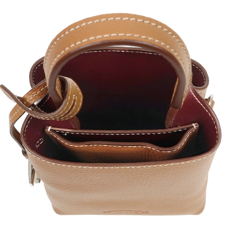 美品　トッズ　TOD'S ビジネスバッグ　トートバッグ　ブラウン　レザー　現行 Brandol / TOD'S トッズ トートバッグ レザー ショッピング バッグ