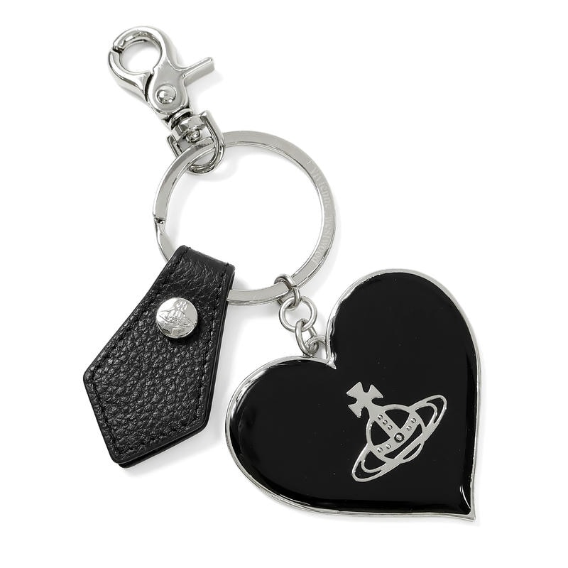Vivienne Westwood ヴィヴィアンウエストウッド キーホルダー ハート キーリング ブラック 82030008 OM0009 N401